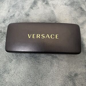 Versace Black Hard Case For Sunglasses Eye Glasses With Versace Lens Towel